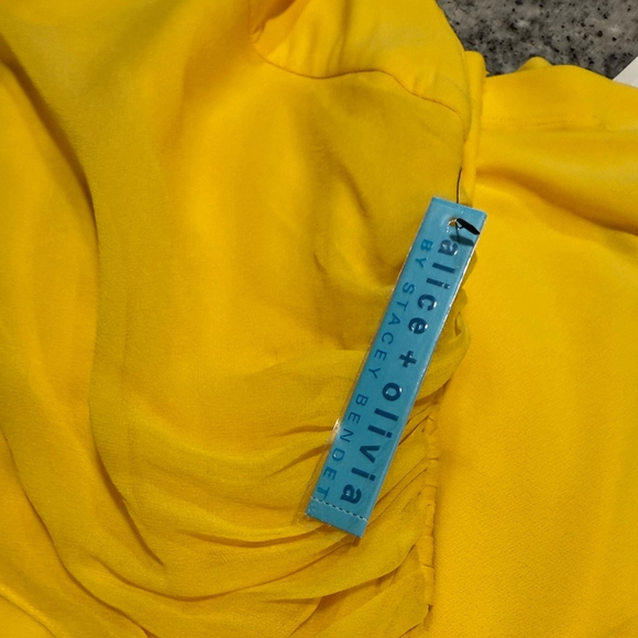 Alice + Olivia Goddess Yellow Mini Dress - Picture 10 of 12